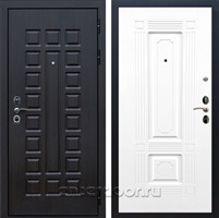 Входная металлическая дверь Сенатор 3К с замком Cisa ФЛ-2 (Венге / Белый матовый)