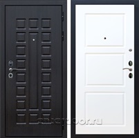 Входная металлическая дверь Сенатор 3К с замком Cisa ФЛ-3 (Венге / Белый матовый)