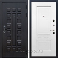 Входная металлическая дверь Сенатор 3К с замком Cisa Смальта (Венге / Белый матовый)