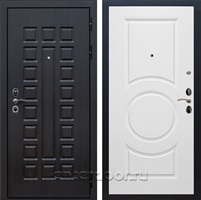 Входная металлическая дверь Сенатор 3К с замком Cisa ФЛ-016 (Венге / Белый матовый)