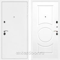 Входная металлическая дверь Армада Престиж ФЛ-016 (Белая шагрень / Белый матовый)