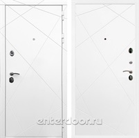 Входная дверь Армада Лофт ФЛ-291 (Белый матовый / Белый матовый)