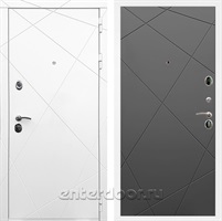 Входная металлическая дверь Армада 13 ФЛ-291 (Белый матовый / Графит софт)