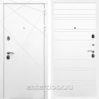 Входная металлическая дверь Армада 13 ФЛ-14 (Белый матовый / Белый ясень)