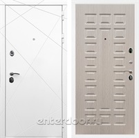 Входная металлическая дверь Армада 13 ФЛ-183 (Белый матовый / Беленый дуб)