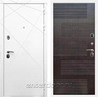 Входная дверь Армада Лофт ФЛ-185 (Белый матовый / Венге)