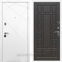 Входная дверь Армада Лофт ФЛ-244 (Белый матовый / Венге)