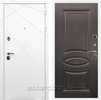 Входная дверь Армада Лофт ФЛ-181 (Белый матовый / Венге)