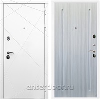 Входная дверь Армада Лофт ФЛ-68 (Белый матовый / Сандал белый)