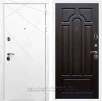Входная дверь Армада Лофт ФЛ-58 (Белый матовый / Венге)