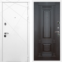 Входная дверь Лофт ФЛ-2 (Белый матовый / Венге) для установки в квартиру 23306