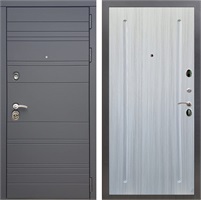 Входная дверь Италия ФЛ-68 (Графит софт / Сандал белый) для установки в квартиру 23400