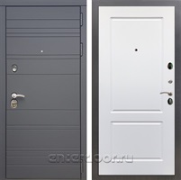 Входная металлическая дверь Армада 14 ФЛ-117 (Графит софт / Белый матовый)