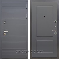 Входная металлическая дверь Армада 14 ФЛ-117 (Графит софт / Графит софт)