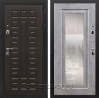 Входная металлическая дверь Армада Триумф 3К с зеркалом ФЛЗ-120 (Венге / Бетон темный)