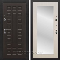 Входная металлическая дверь Армада Триумф 3К с зеркалом Пастораль (Венге / Лиственница беж)