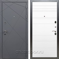 Входная дверь Армада Лофт ФЛ-14 (Графит софт / Белый ясень)