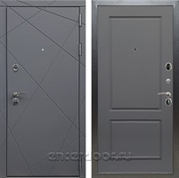 Входная дверь Армада Лофт ФЛ-117 (Графит софт / Графит софт)