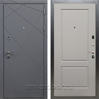 Входная дверь Армада Лофт ФЛ-117 (Графит софт / Грей софт)