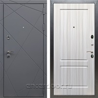 Входная дверь Армада Лофт ФЛ-117 (Графит софт / Сандал белый)