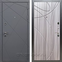 Входная дверь Армада Лофт ФЛ-247 (Графит софт / Сандал серый)