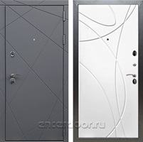 Входная дверь Армада Лофт ФЛ-247 (Графит софт / Белый ясень)