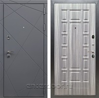Входная дверь Армада Лофт ФЛ-244 (Графит софт / Сандал серый)