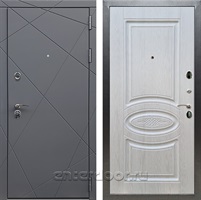 Входная дверь Армада Лофт ФЛ-181 (Графит софт / Лиственница беж)