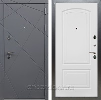 Входная дверь Армада Лофт ФЛ-138 (Графит софт / Белый ясень)