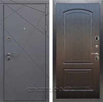 Входная дверь Армада Лофт ФЛ-138 (Графит софт / Венге)