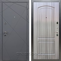 Входная дверь Армада Лофт ФЛ-138 (Графит софт / Сандал серый)