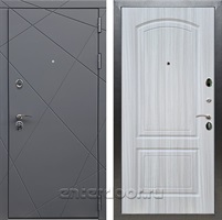 Входная дверь Армада Лофт ФЛ-138 (Графит софт / Сандал белый)