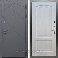 Входная дверь Армада Лофт ФЛ-138 (Графит софт / Лиственница беж)