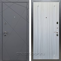 Входная дверь Армада Лофт ФЛ-68 (Графит софт / Сандал белый)