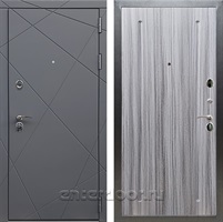 Входная дверь Армада Лофт ФЛ-68 (Графит софт / Сандал серый)