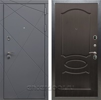 Входная дверь Армада Лофт ФЛ-128 (Графит софт / Венге)