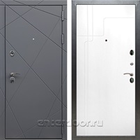 Входная дверь Армада Лофт ФЛ-246 (Графит софт / Белый ясень)