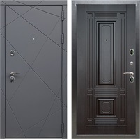 Входная дверь Лофт ФЛ-2 (Графит софт / Венге) для установки в квартиру 17491