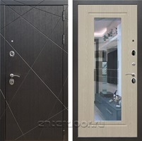 Входная дверь Армада Лофт с зеркалом ФЛЗ-120 (Венге / Беленый дуб)
