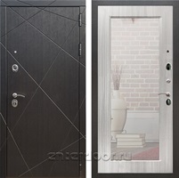 Входная дверь Армада Лофт с зеркалом Пастораль (Венге / Сандал белый)