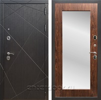 Входная дверь Армада Лофт с зеркалом Пастораль (Венге / Берёза морёная)