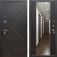 Входная дверь Армада Лофт с зеркалом СБ-16 (Венге / Венге)