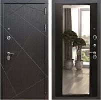 Входная дверь Лофт с зеркалом 2XL (Венге / Венге) 23684