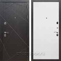 Входная металлическая дверь Армада 13 Гладкая (Венге / Белый матовый)