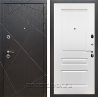 Входная металлическая дверь Армада 13 ФЛ-243 (Венге / Белый матовый)