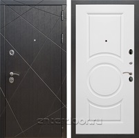 Входная металлическая дверь Армада 13 ФЛ-016 (Венге / Белый матовый)