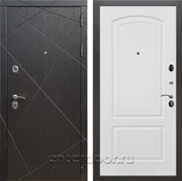 Входная дверь Армада Лофт ФЛ-138 (Венге / Белый ясень)