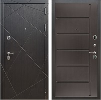 Входная дверь Лофт ФЛ-102 (Венге / Венге) для установки в квартиру 23781