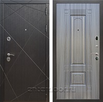 Входная дверь Армада Лофт ФЛ-2 (Венге / Сандал серый)