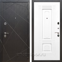 Входная дверь Армада Лофт ФЛ-2 (Венге / Белый матовый)
